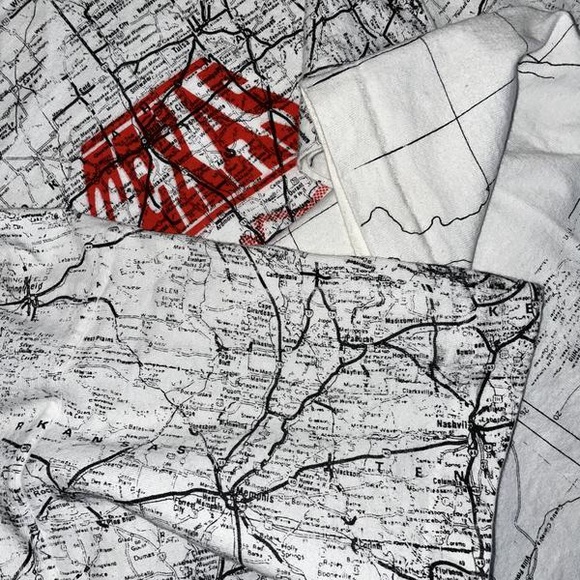 SOLD* All over graphic vintage Texas Map T-shirt - Picture 3 of 3